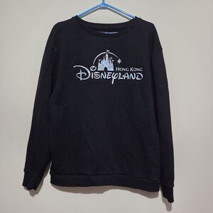 Disneyland Hong Kong Crewneck Sweater with Raised Holographic Logo